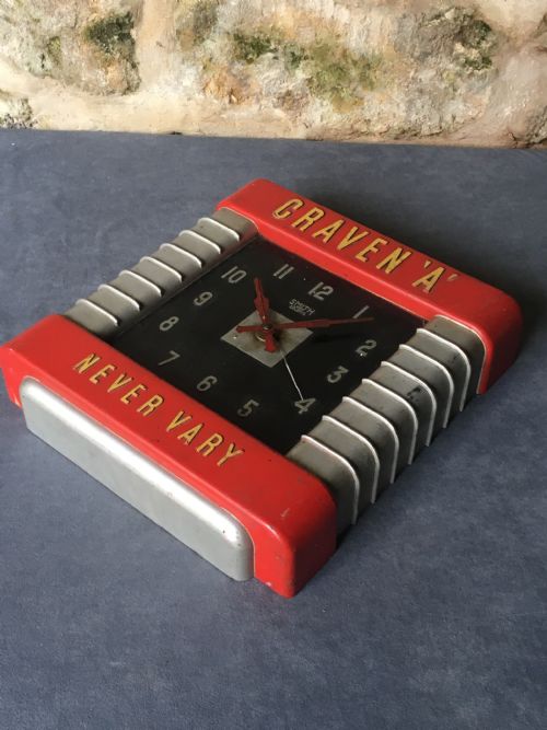 ART DECO ADVERTISING WALL CLOCK - ADDITIONAL PHOTO 19