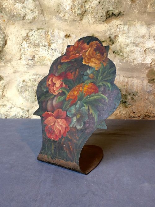 FLORALDECORATED TOLEWARE STAND - ADDITIONAL PHOTO 1