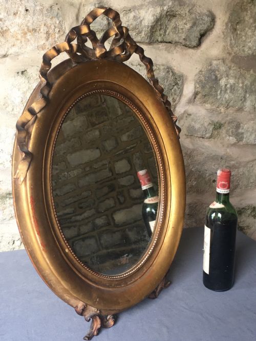 C19TH OVAL GILT FRAMED MIRROR - ADDITIONAL PHOTO 21