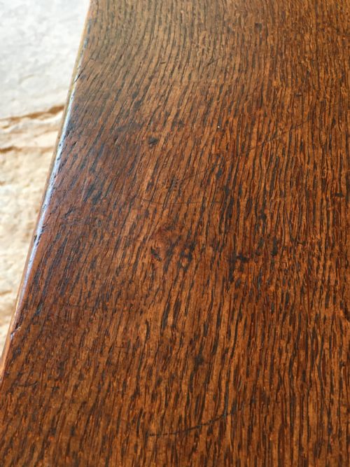 A LONG OAK BENCH - ADDITIONAL PHOTO 11