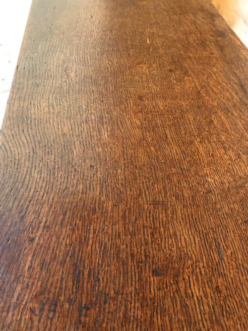 A LONG OAK BENCH - ADDITIONAL PHOTO 13