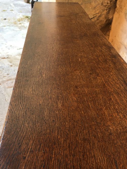 A LONG OAK BENCH - ADDITIONAL PHOTO 14