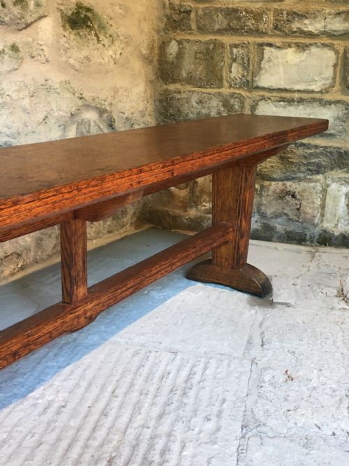 A LONG OAK BENCH - ADDITIONAL PHOTO 20