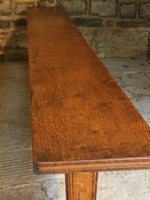 A LONG OAK BENCH - ADDITIONAL PHOTO 23