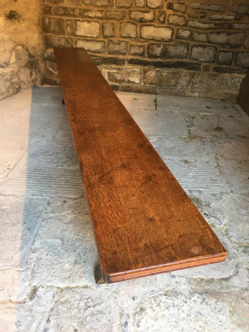 A LONG OAK BENCH - ADDITIONAL PHOTO 25