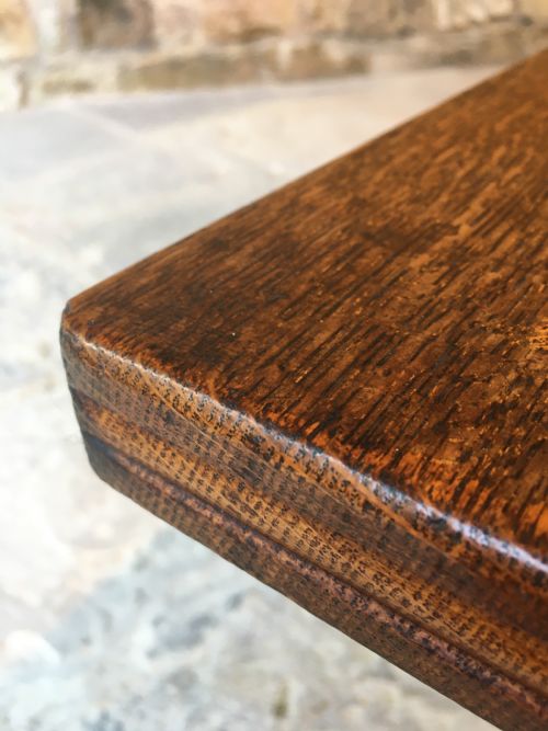 A LONG OAK BENCH - ADDITIONAL PHOTO 27