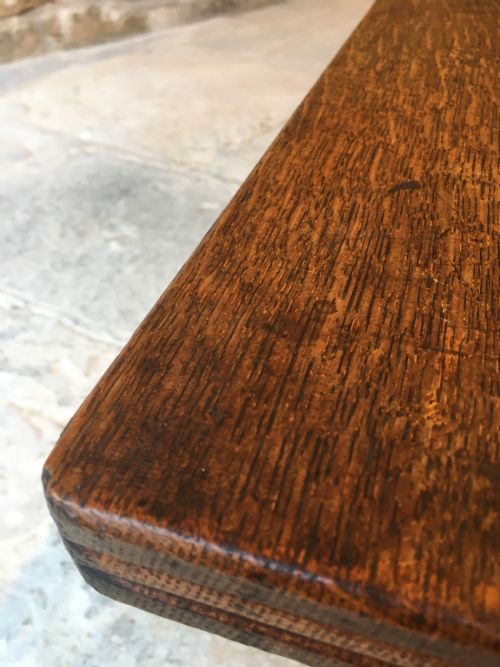 A LONG OAK BENCH - ADDITIONAL PHOTO 28