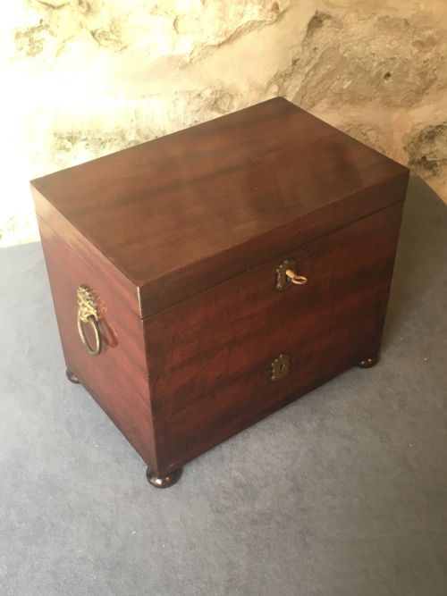 BEAUTIFUL MAHOGANY JEWELLERY BOX - ADDITIONAL PHOTO 4