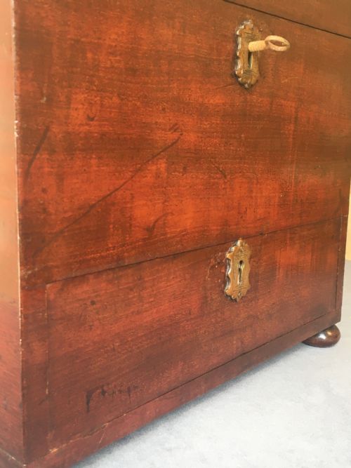 BEAUTIFUL MAHOGANY JEWELLERY BOX - ADDITIONAL PHOTO 6
