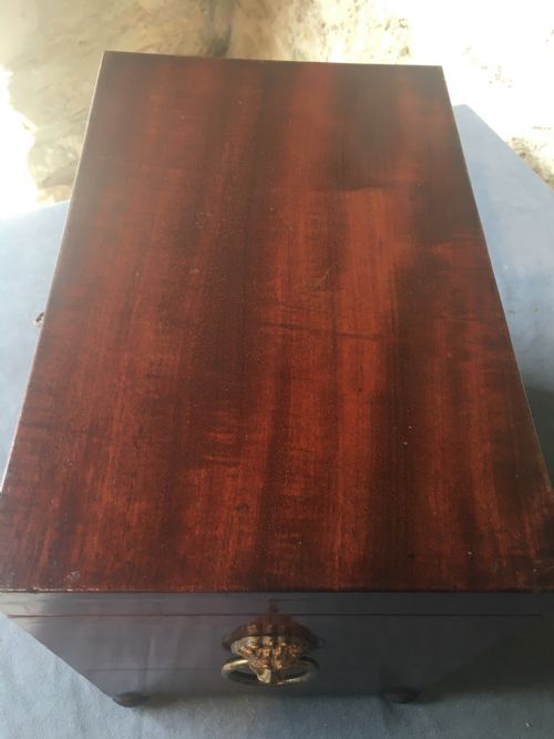 BEAUTIFUL MAHOGANY JEWELLERY BOX - ADDITIONAL PHOTO 25