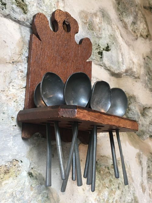 C19TH SPOON RACK 10 SPOONS - ADDITIONAL PHOTO 25