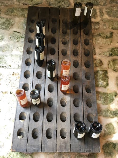 WALLHANGING SOLID OAK WINE RACK - ADDITIONAL PHOTO 11