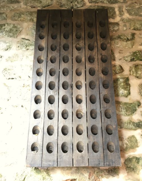 WALLHANGING SOLID OAK WINE RACK - ADDITIONAL PHOTO 16