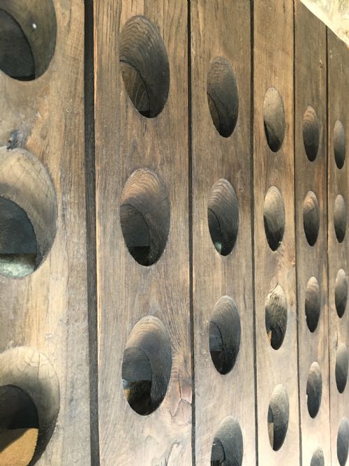 WALLHANGING SOLID OAK WINE RACK - ADDITIONAL PHOTO 19