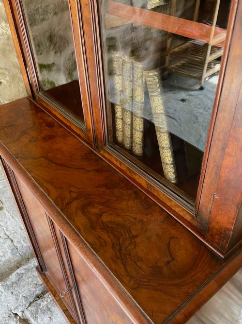 SMALLMEDIUM LIBRARY BOOKCASE IN BURR WALNUT - ADDITIONAL PHOTO 14