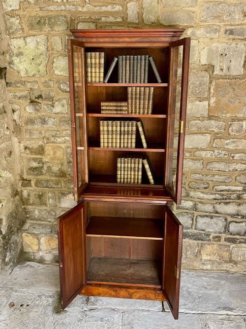 SMALLMEDIUM LIBRARY BOOKCASE IN BURR WALNUT - ADDITIONAL PHOTO 28