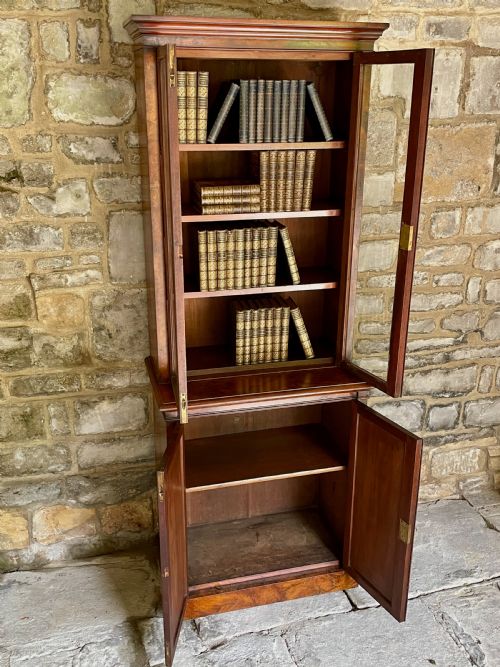 SMALLMEDIUM LIBRARY BOOKCASE IN BURR WALNUT - ADDITIONAL PHOTO 29