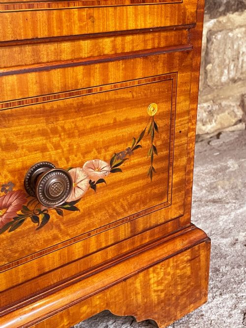 SMALL CHEST OF DRAWERS IN SATINWOOD - ADDITIONAL PHOTO 11