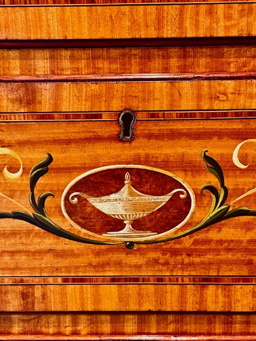 SMALL CHEST OF DRAWERS IN SATINWOOD - ADDITIONAL PHOTO 26