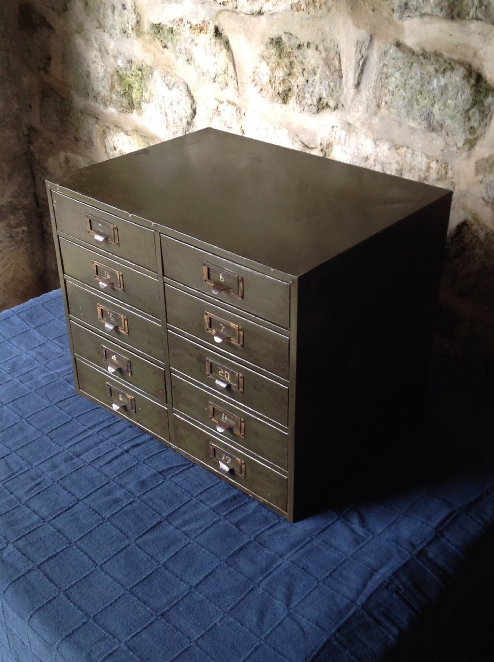 Early/mid c20th multi-drawer filing cabinet View IV