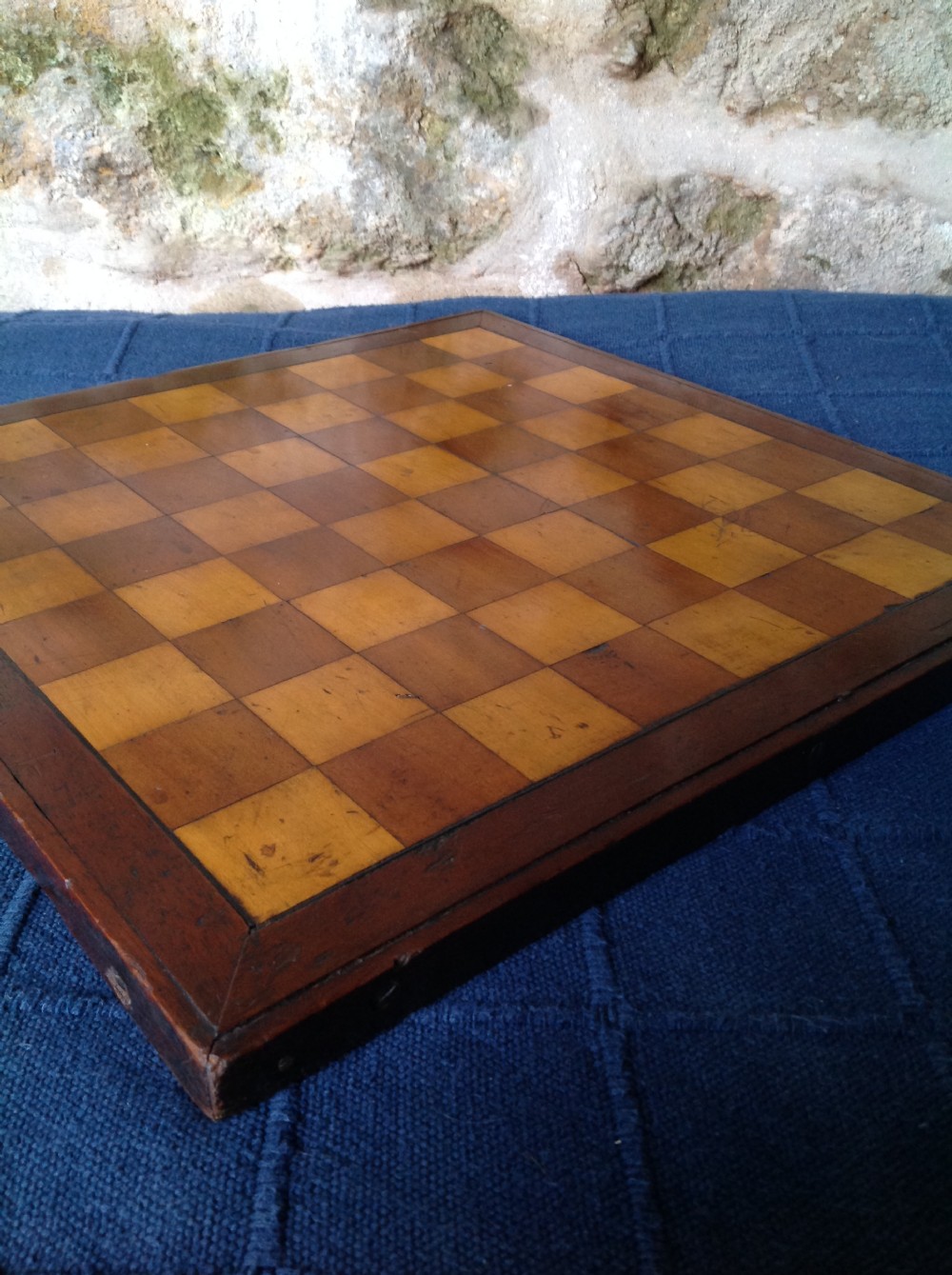 Superb Edwardian Chess Board View VI