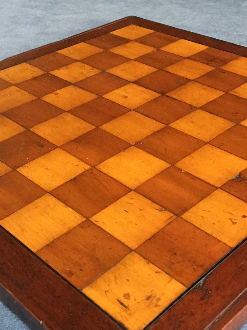 Superb Edwardian Chess Board View XII