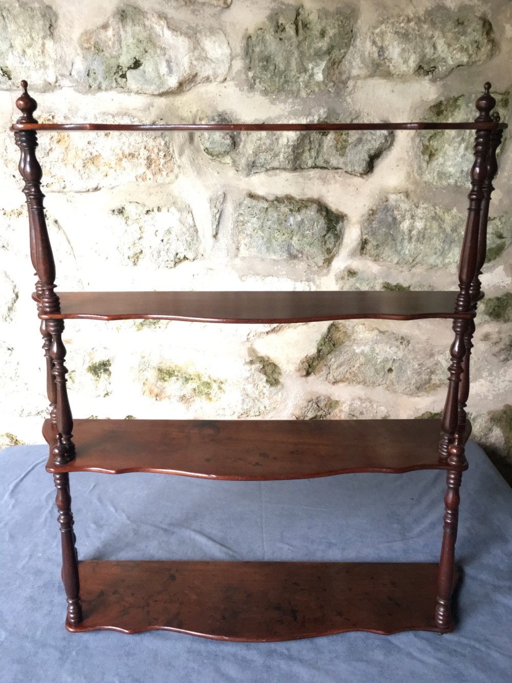  Stunning set of Serpentine-Fronted Wall Shelves  View III