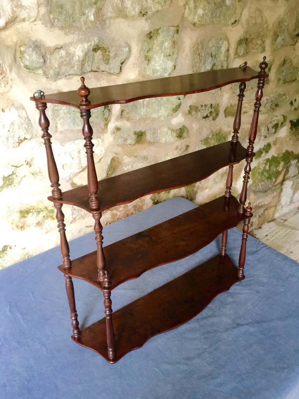  Stunning set of Serpentine-Fronted Wall Shelves  View V