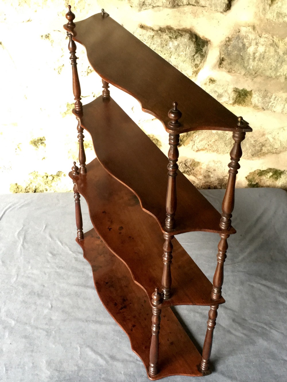  Stunning set of Serpentine-Fronted Wall Shelves  View IX