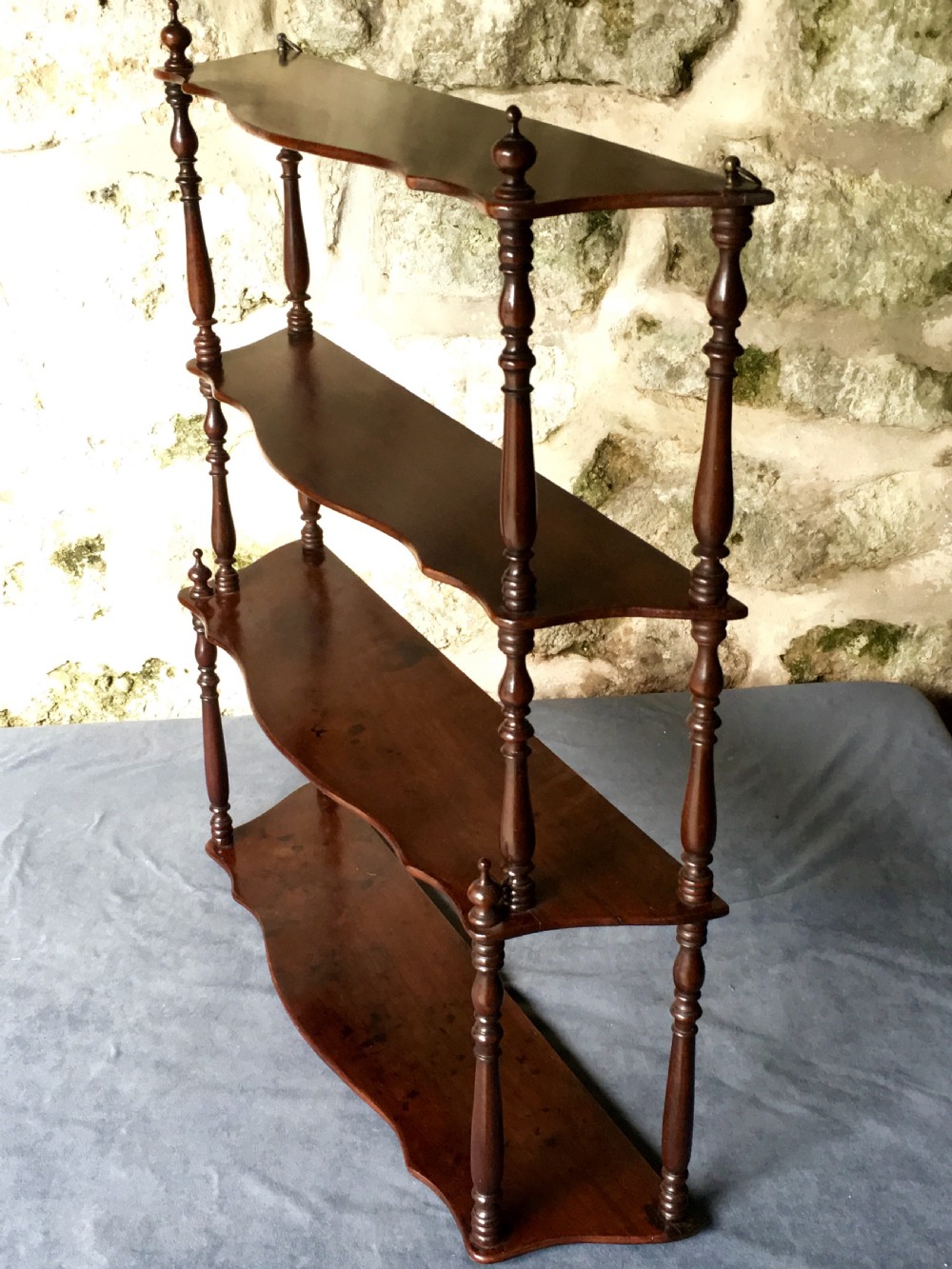  Stunning set of Serpentine-Fronted Wall Shelves  View X