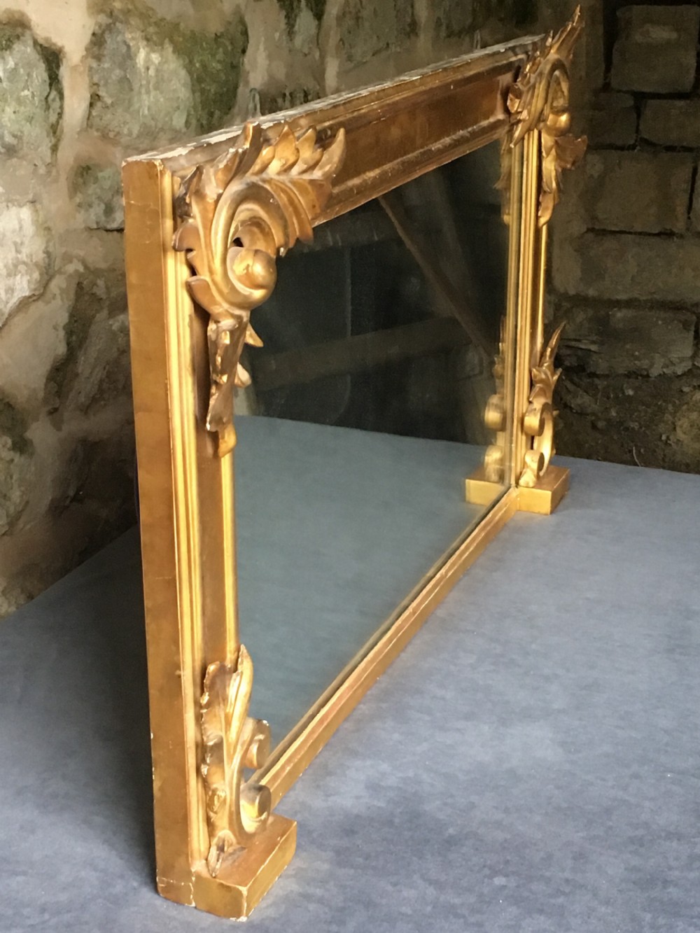 Small gilded overmantel mirror View V