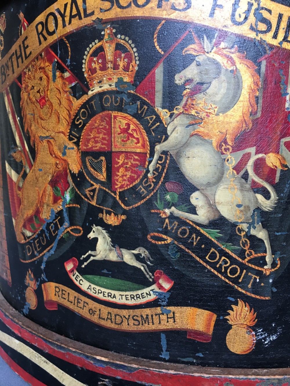 A stunning early c20th military drum View IV