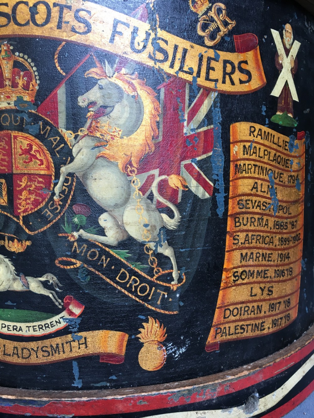 A stunning early c20th military drum View VI