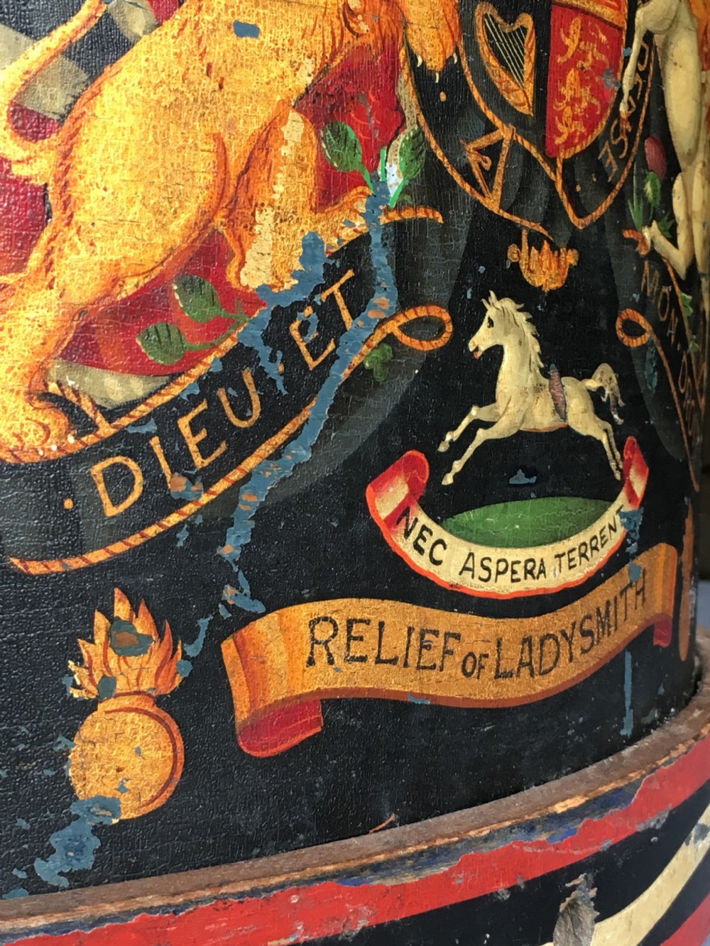 A stunning early c20th military drum View IX
