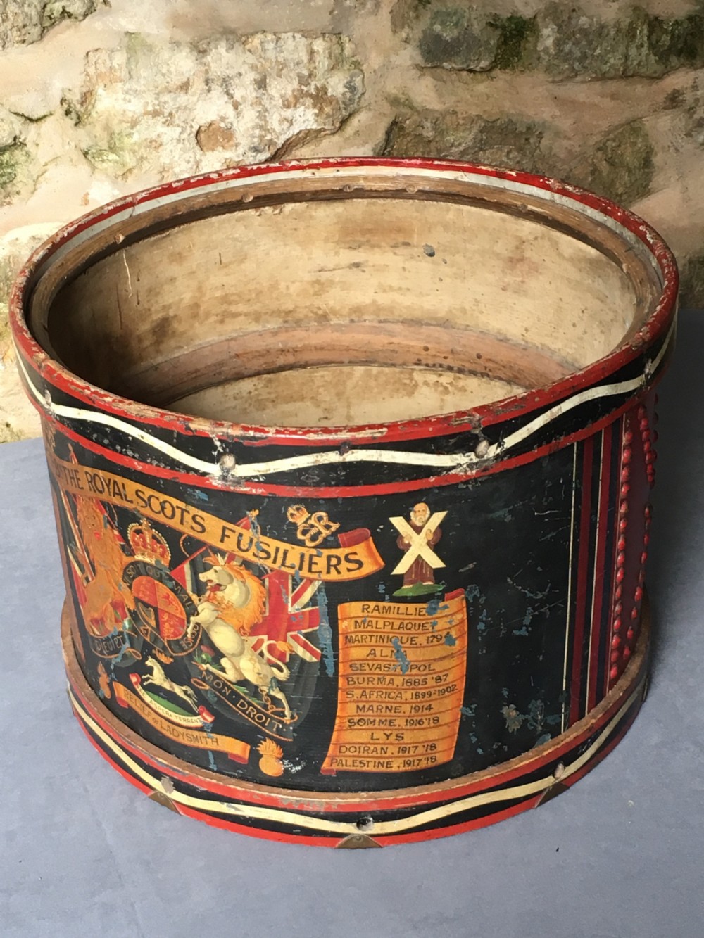 A stunning early c20th military drum View XIV
