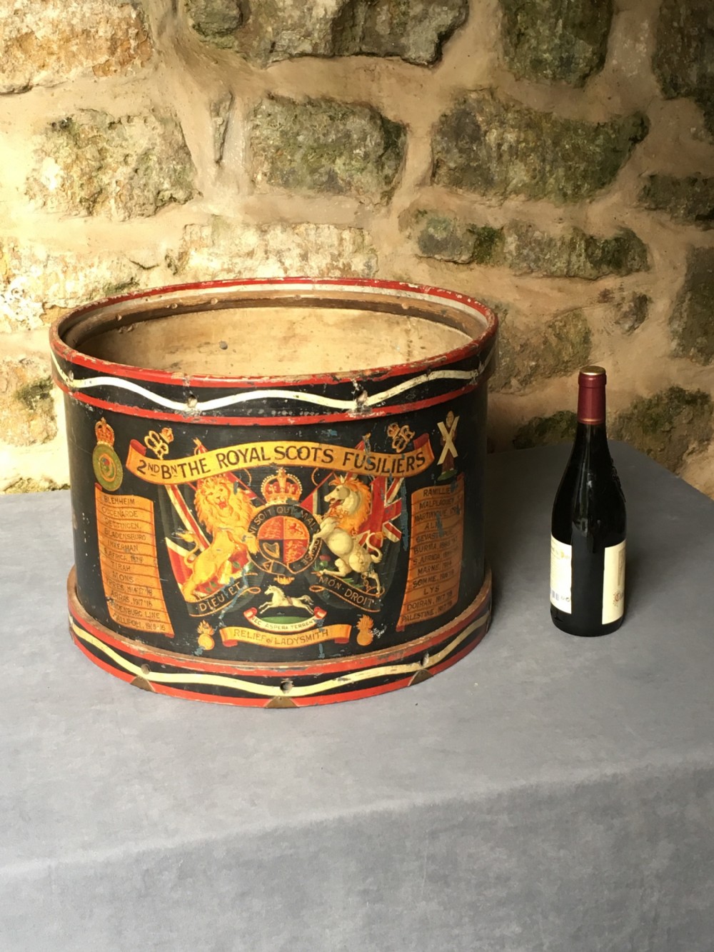 A stunning early c20th military drum View XVI