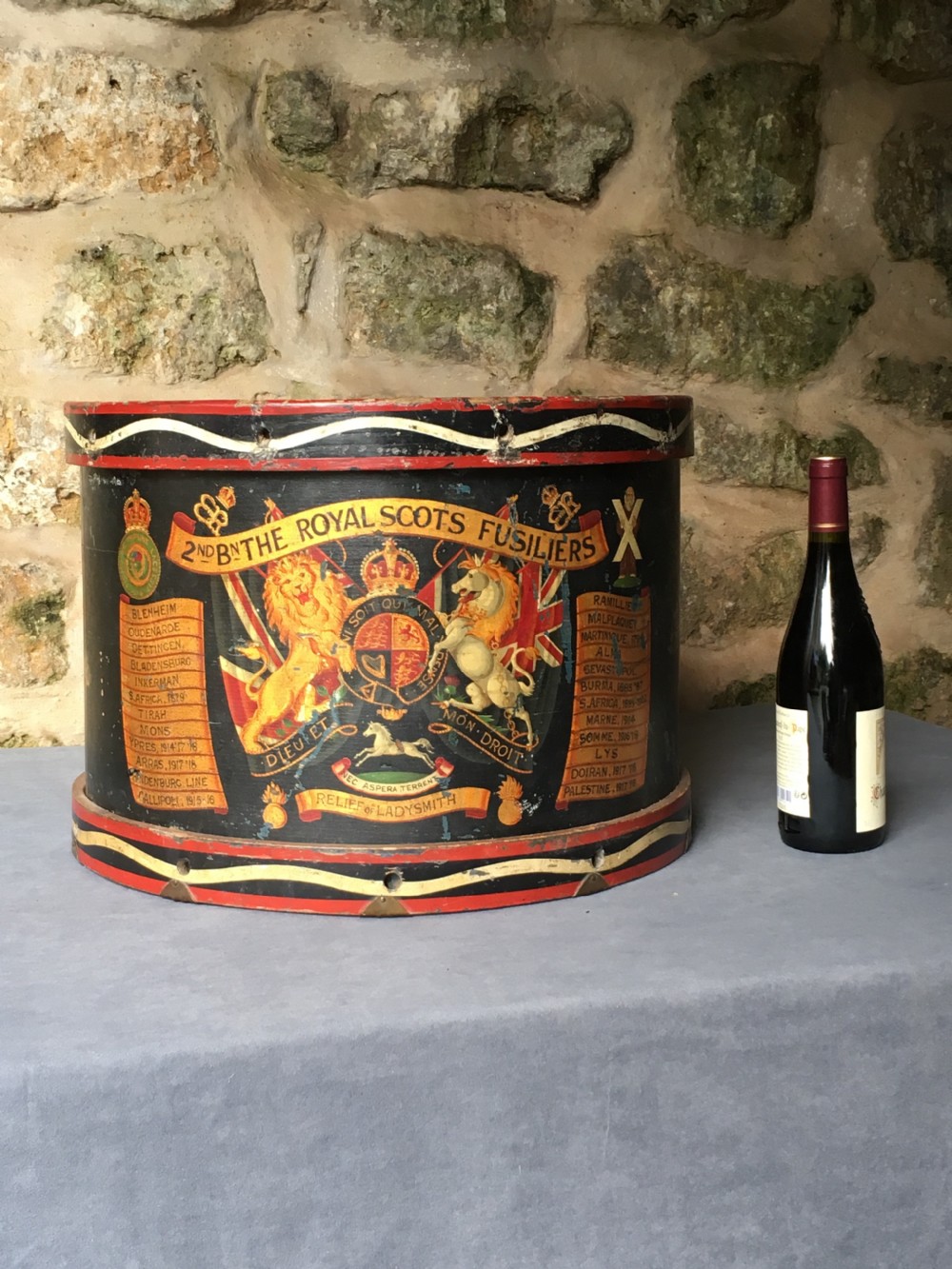 A stunning early c20th military drum View XVII