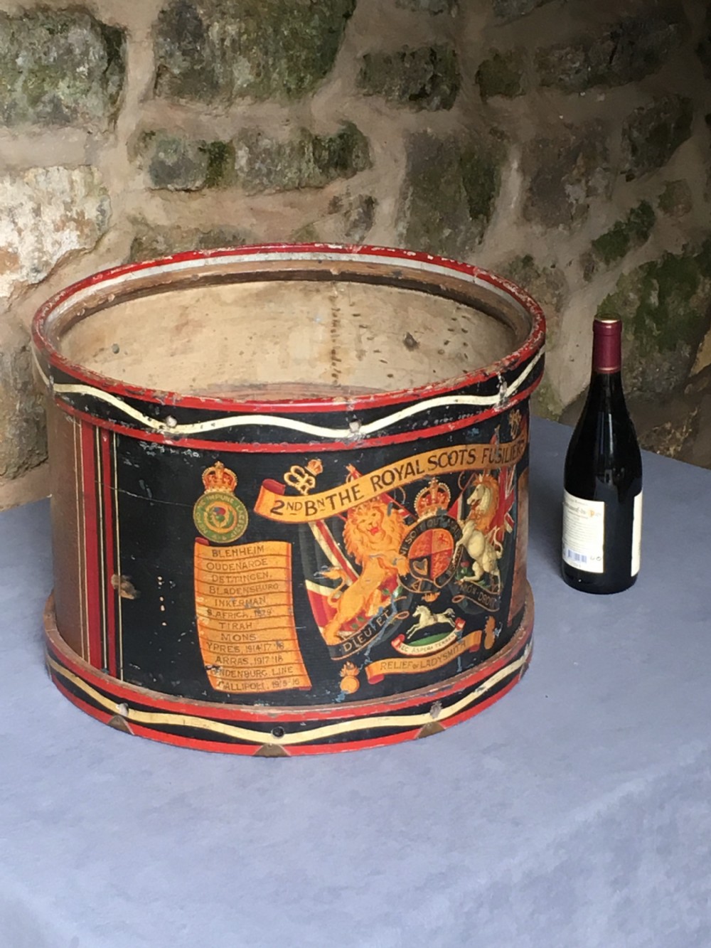 A stunning early c20th military drum View XIX
