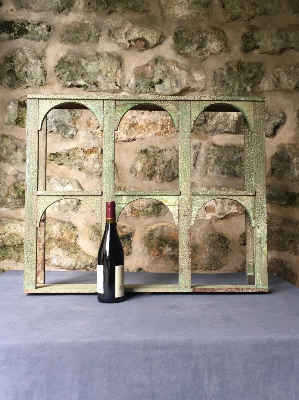 Rustic painted wall shelves View XIV