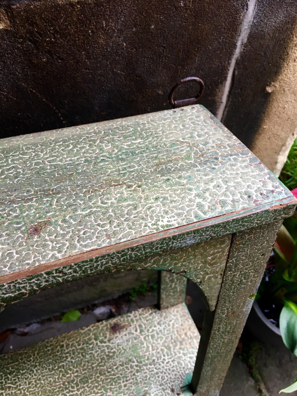 Rustic painted wall shelves View XVI