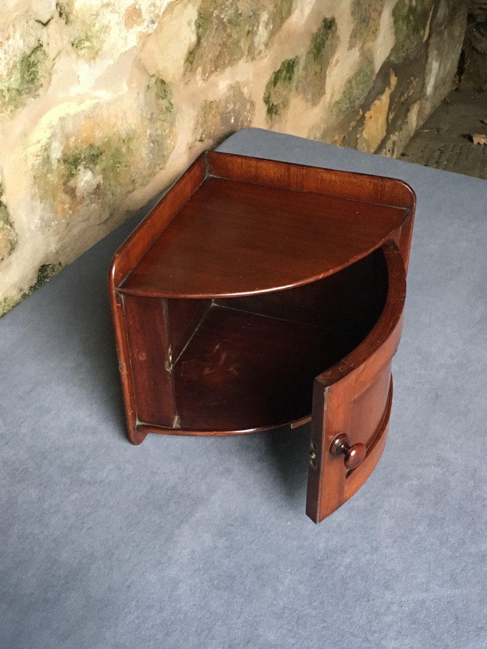 Small bow fronted corner cupboard  View XII