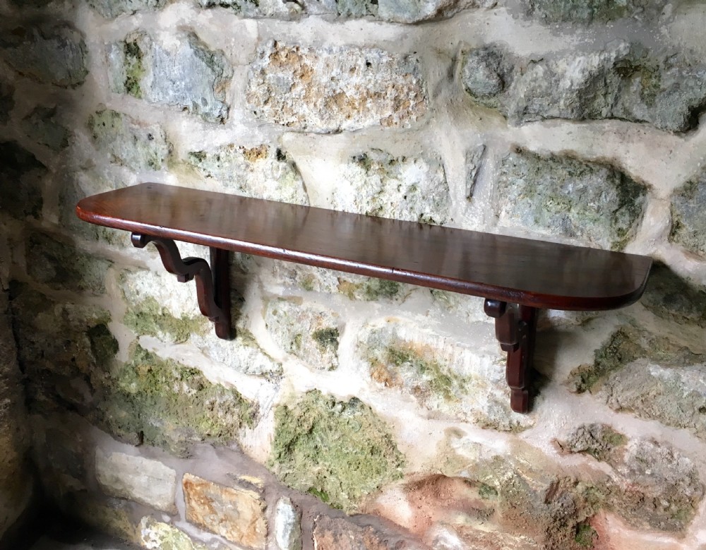 Georgian mahogany shelf  View III
