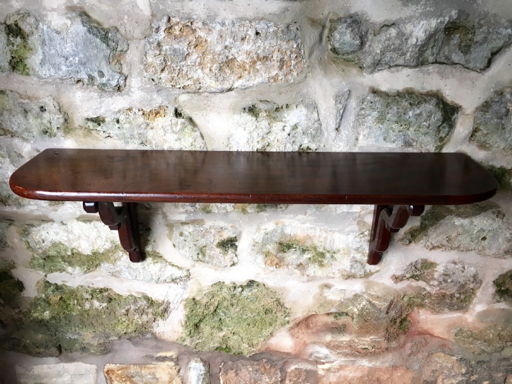 Georgian mahogany shelf  View V