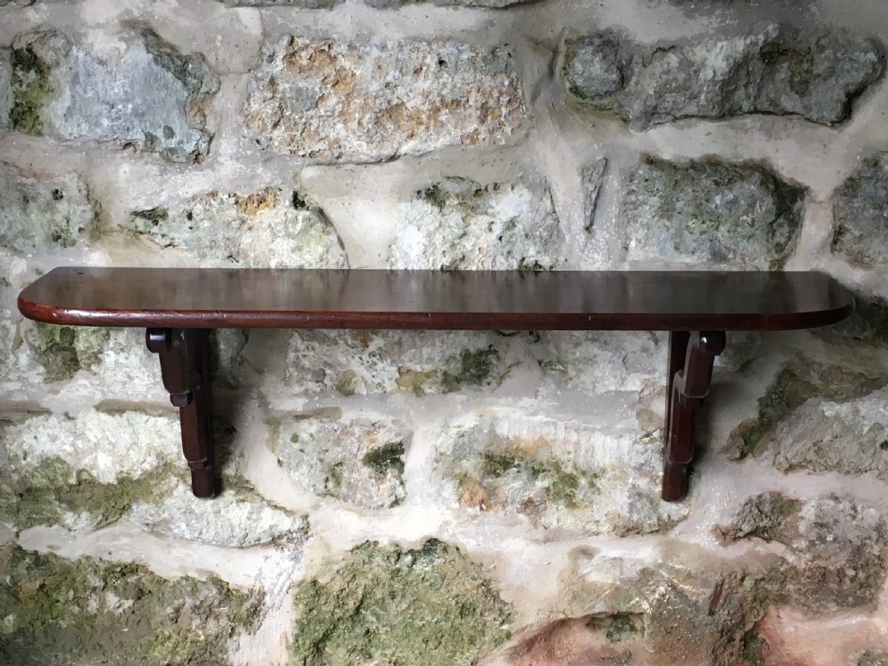 Georgian mahogany shelf  View VI