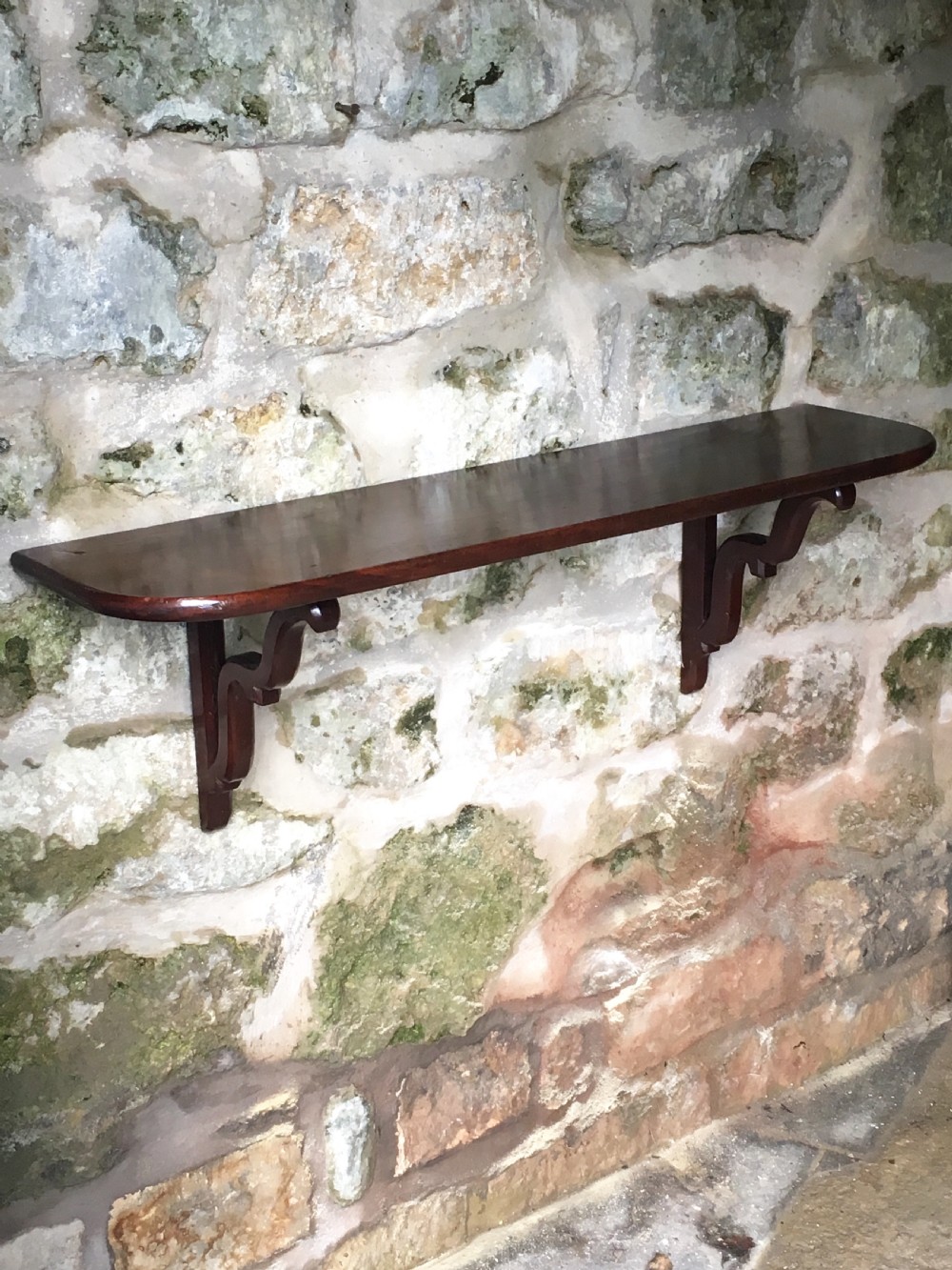Georgian mahogany shelf  View VII