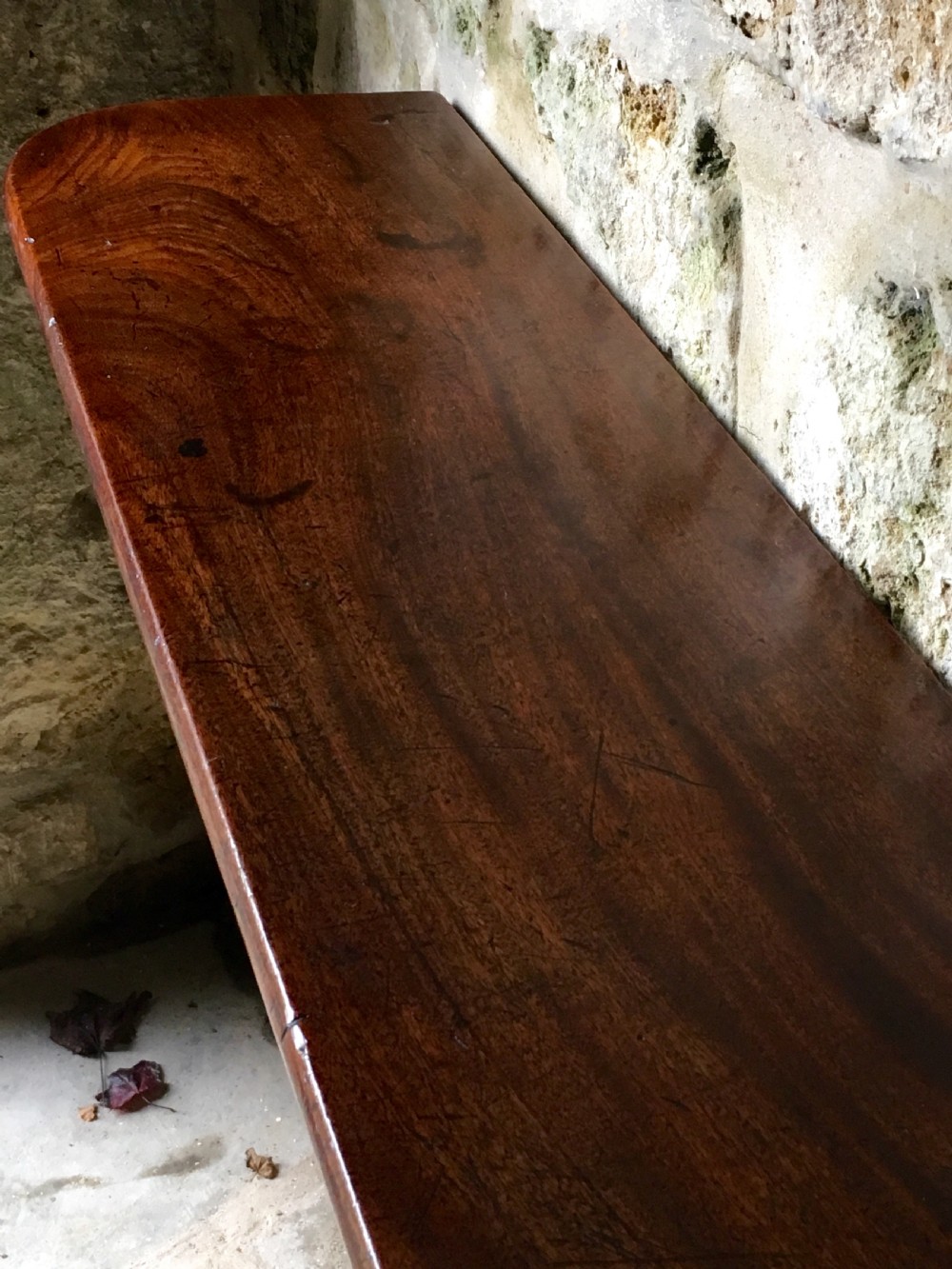 Georgian mahogany shelf  View X