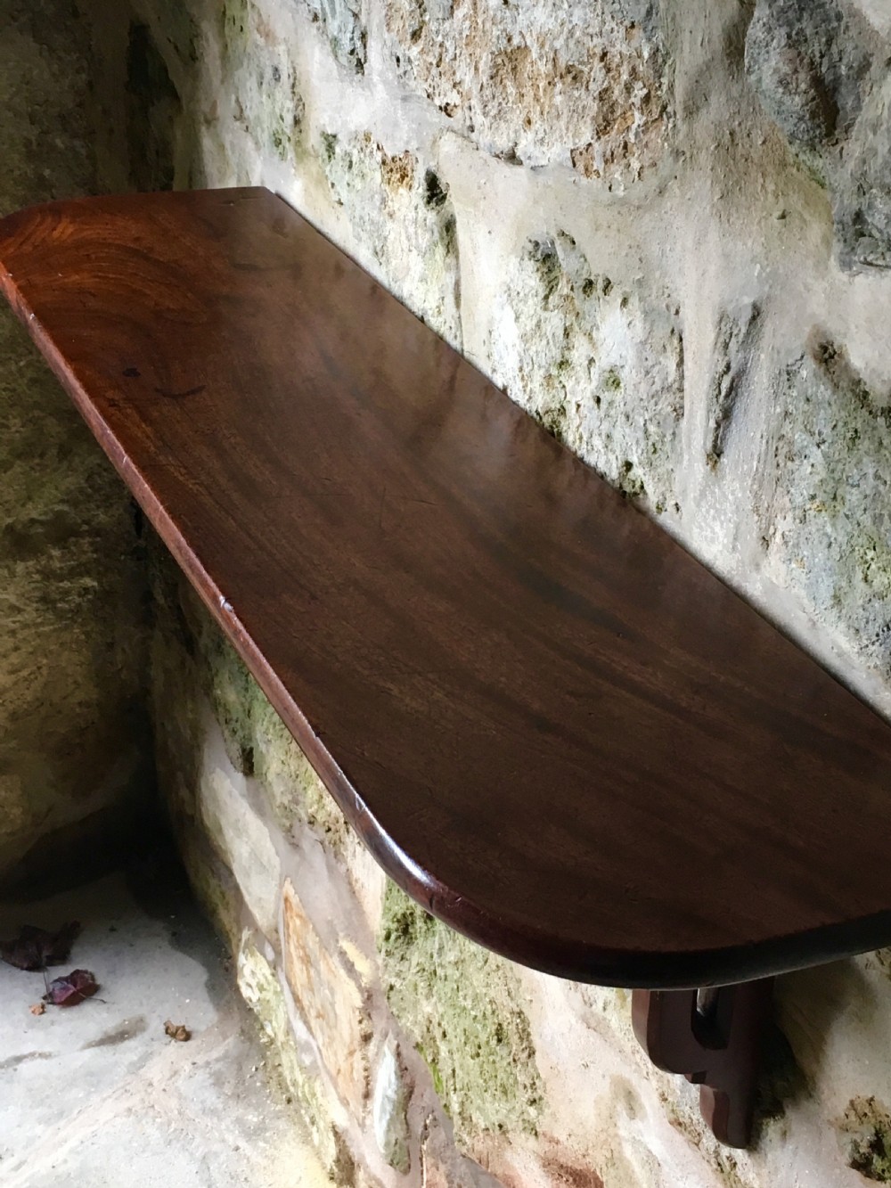 Georgian mahogany shelf  View XI