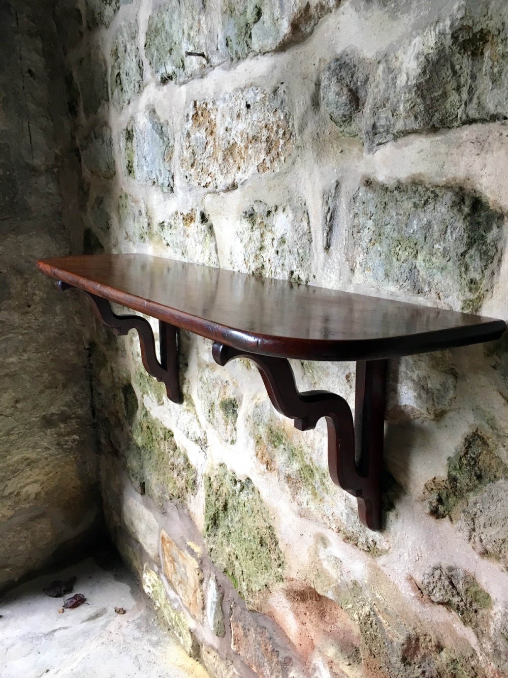 Georgian mahogany shelf  View XII