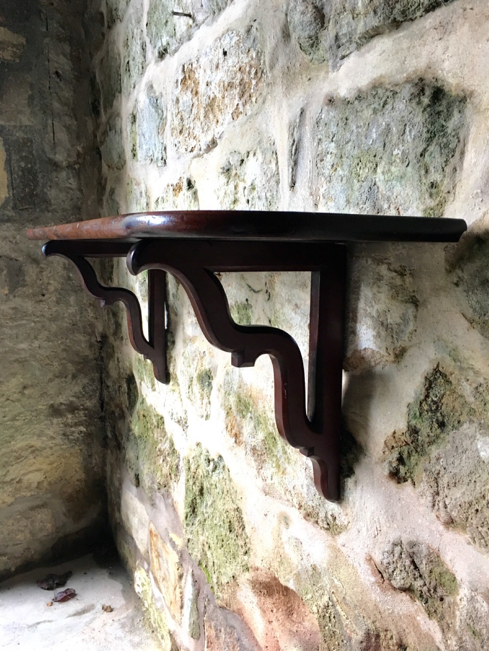 Georgian mahogany shelf  View XIII