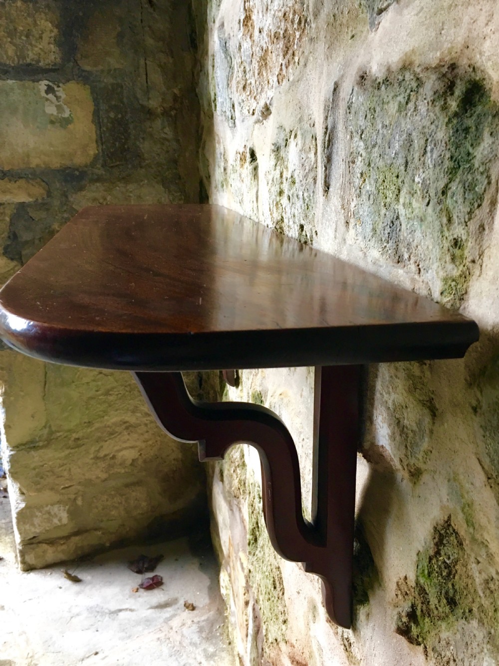 Georgian mahogany shelf  View XIV